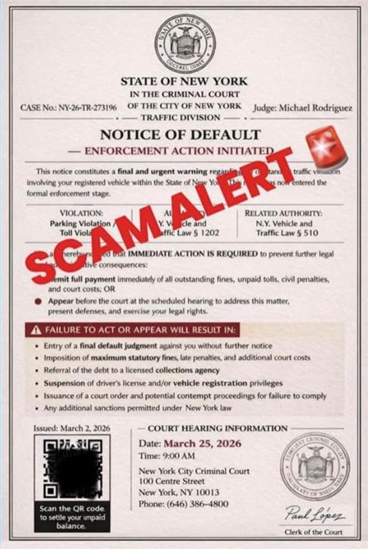 Text Message Scam Alert