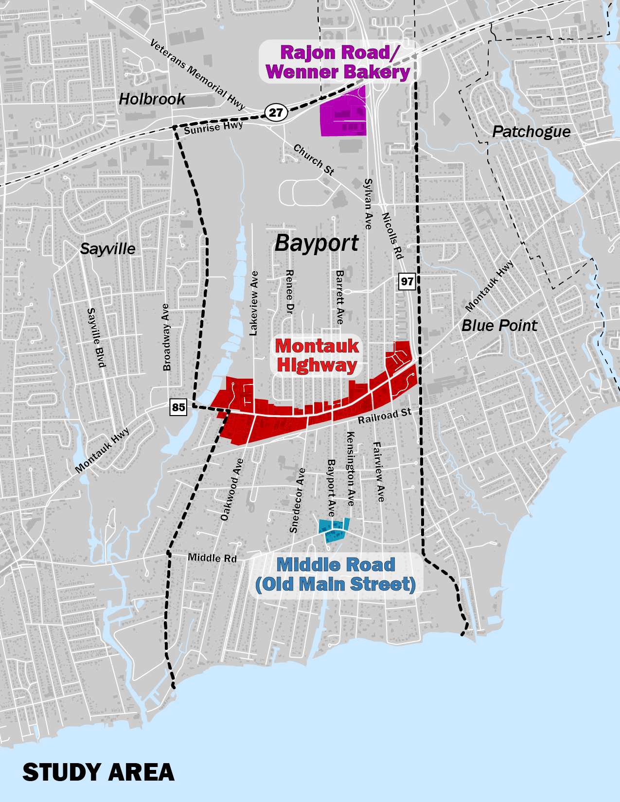bayport study map
