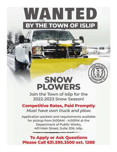 Snow Plowers for 2022 2023 Season