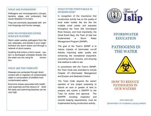 Stormwater Education - Pathogens in the Water