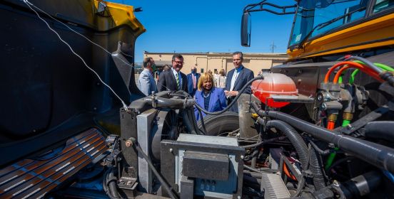 Supervisor and Officials see new engine