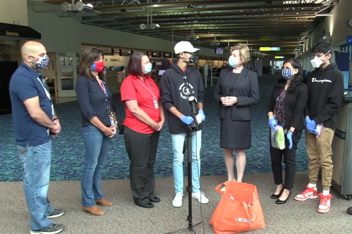 Brothers Donate Masks To Islip MacArthur Airport and Southwest Airlines