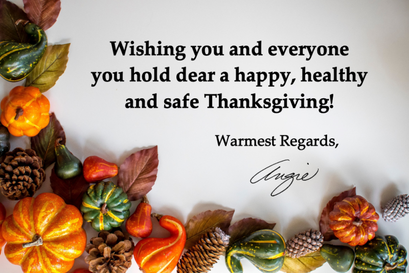 Image Card from the Supervisor wishing all a Happy Thanksgiving