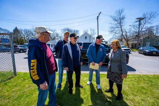 Supervisor Careptner with local Veterans