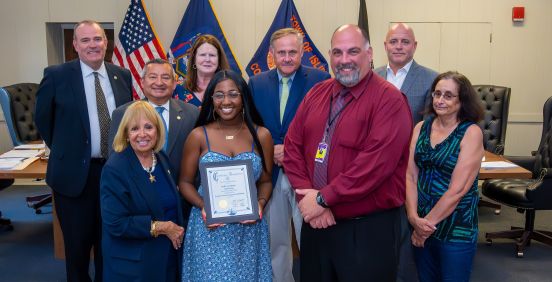 Valedictorian with Town Board