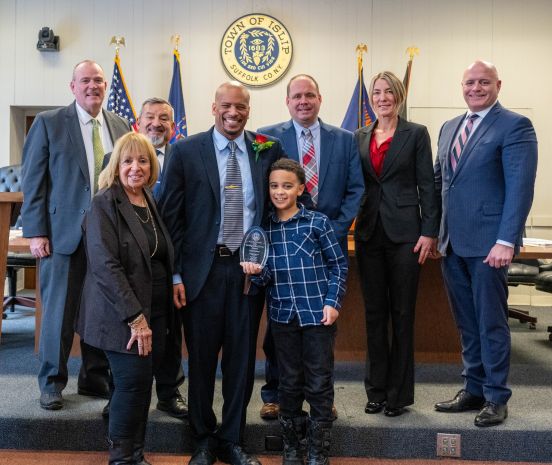 Town Board Group Photo with Honoree