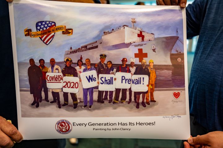 Islip MacArthur Airport Painting Honoring Essential Workers Unveiled