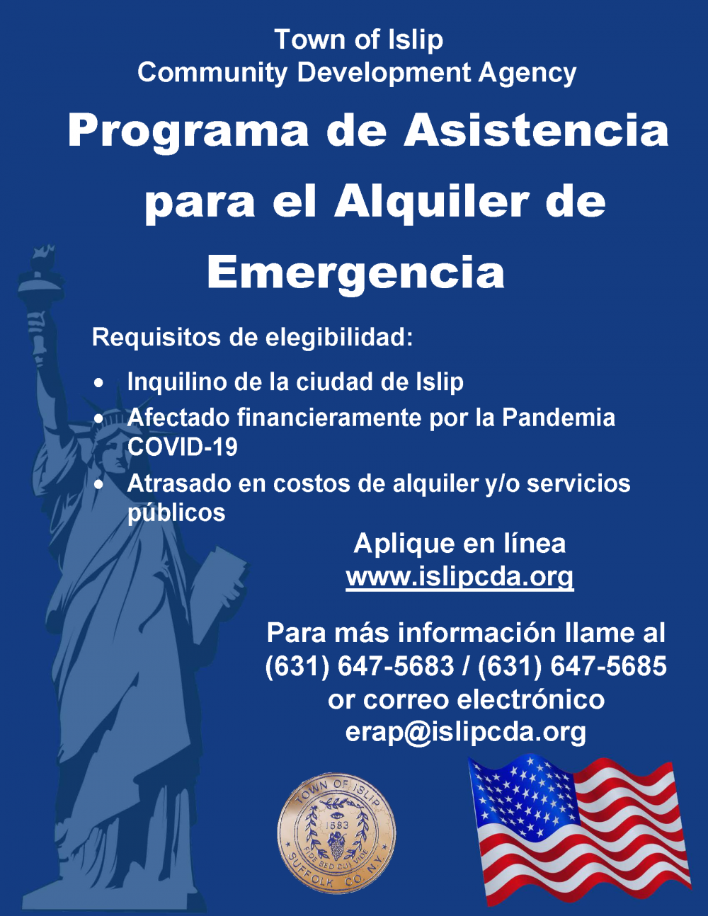 Spanish Flyer for Rental Assistance Program
