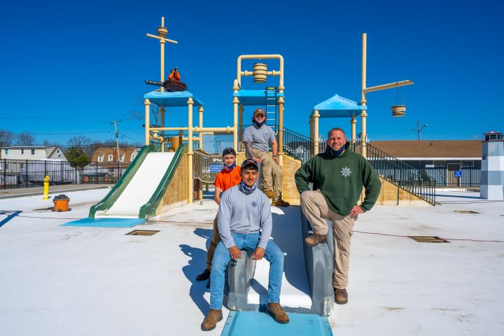 Town Crews Ready Spray Park for Summer 2021