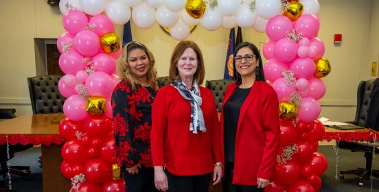  Town Clerk Olga Murray and bilingual officiants.