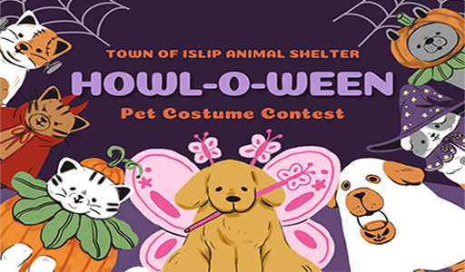Islip Animal Shelter Pet Costume Contest 2023 Banner