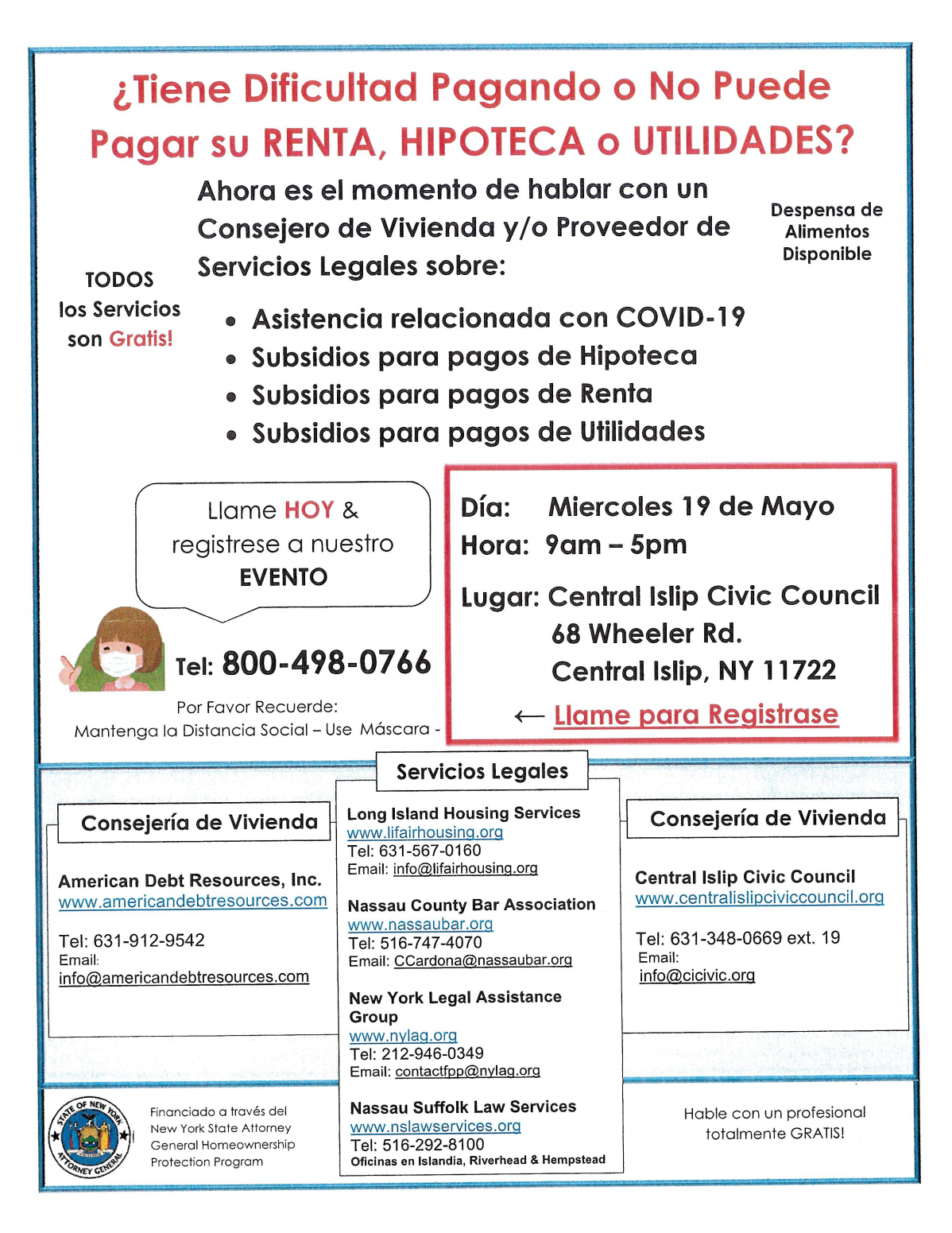 spanish flyer for rental assistance