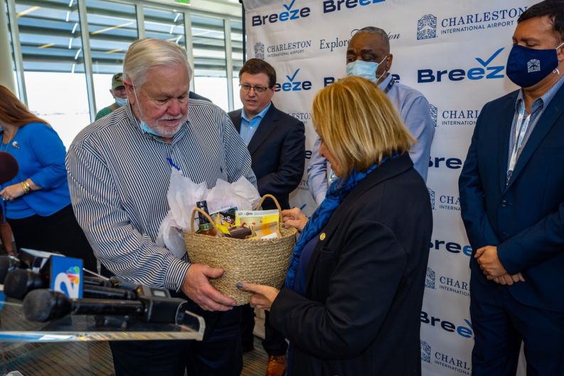 Basket given to Angie by North Charleston Mayor Keith Summey 