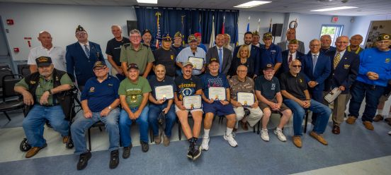 Supervisor, Congressman Garbarino, Local Officials and Veterans