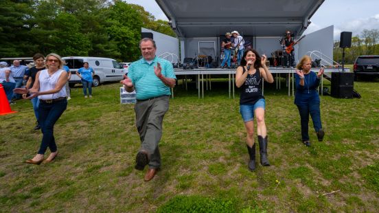 Electeds dance at festival