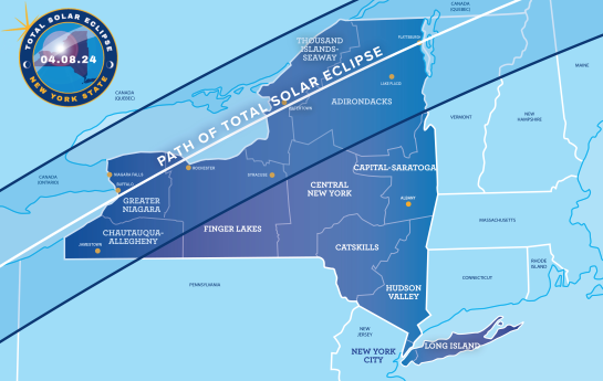 eclipse path across NYS
