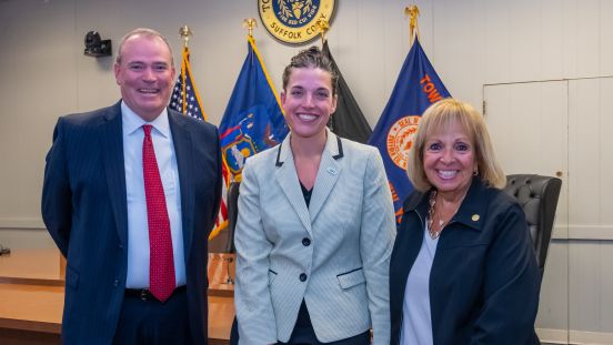 Group photo of Supervisor, Councilman and Colleen Merlo