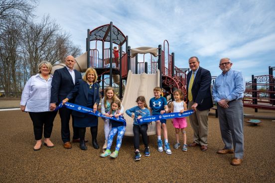 Ribbon Cuttingn with Supervisor Carpenter