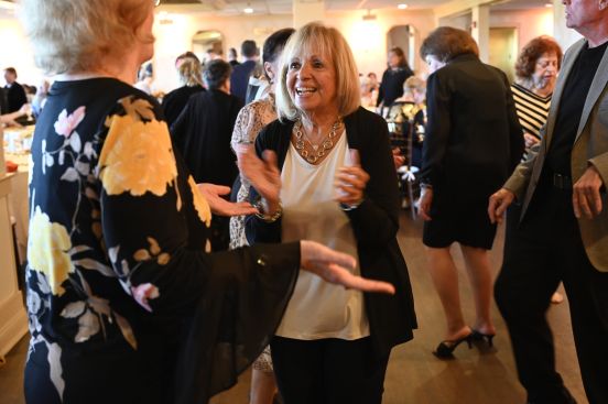 Supervisor Carpenter dancing at the Fall Ball