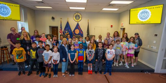 group shot in town board room