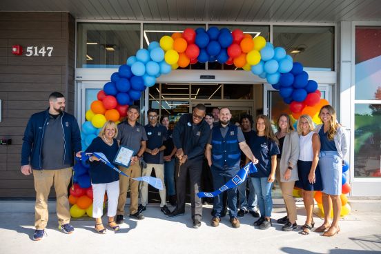 Group Ribbon Cutting Photo