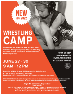 Wrestling Camp Flyer