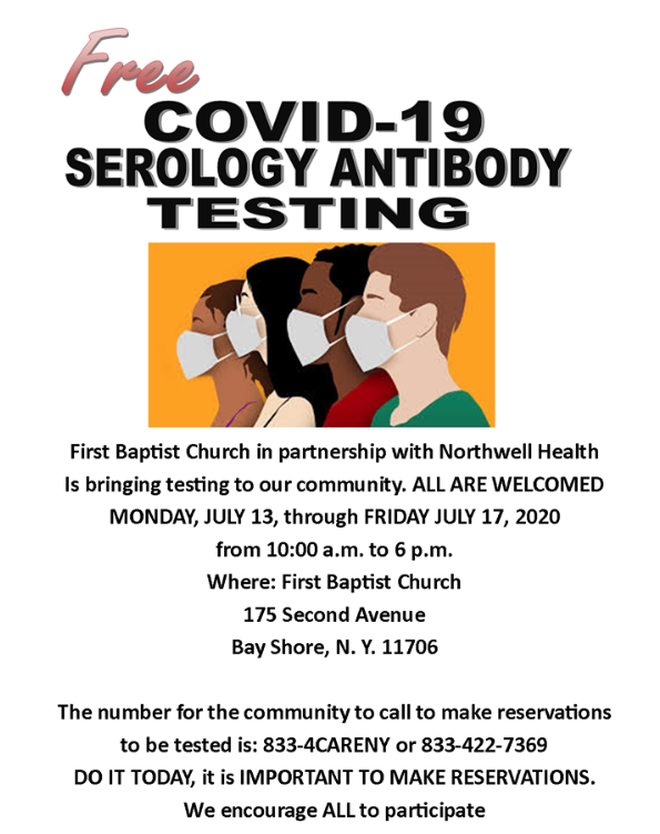 flyer for free testing